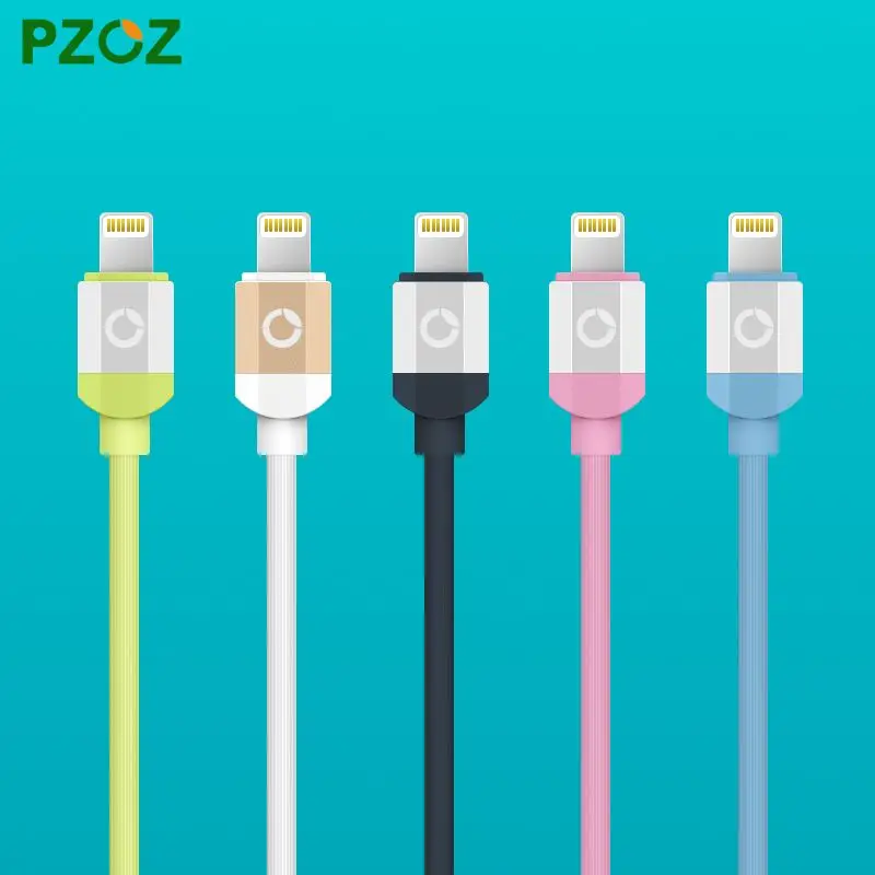 PZOZ Fast Charger For iphone Lighting Cable Original USB Cabel For i6 iphone 6 s plus i5 iphone 5 5s 5c 5se ipad air 2 ios 9