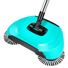  Hand push sweeper home sweeper lazy person broom mop three in one family must
