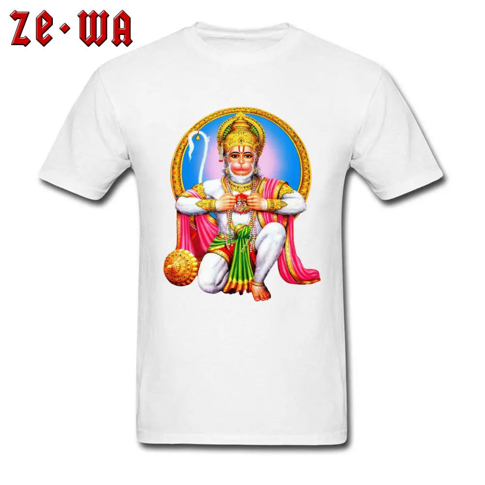 hanuman chalisa rama mantra god 100% Cotton Fabric Man Tops T Shirt Casual Autumn T Shirts New Coming Crewneck Tops Shirt hanuman chalisa rama mantra god white