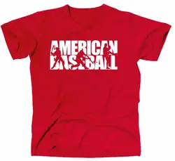 Новинка 2019 года для мужчин футболка Свободная одежда американский бейсбол короткий рукав с круглым вырезом Футболка для подростков
