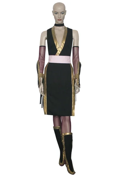 Hot Selling Dead or Alive Kasumi Black Cosplay Costume Cheap Costumes C0599 | Тематическая одежда и униформа