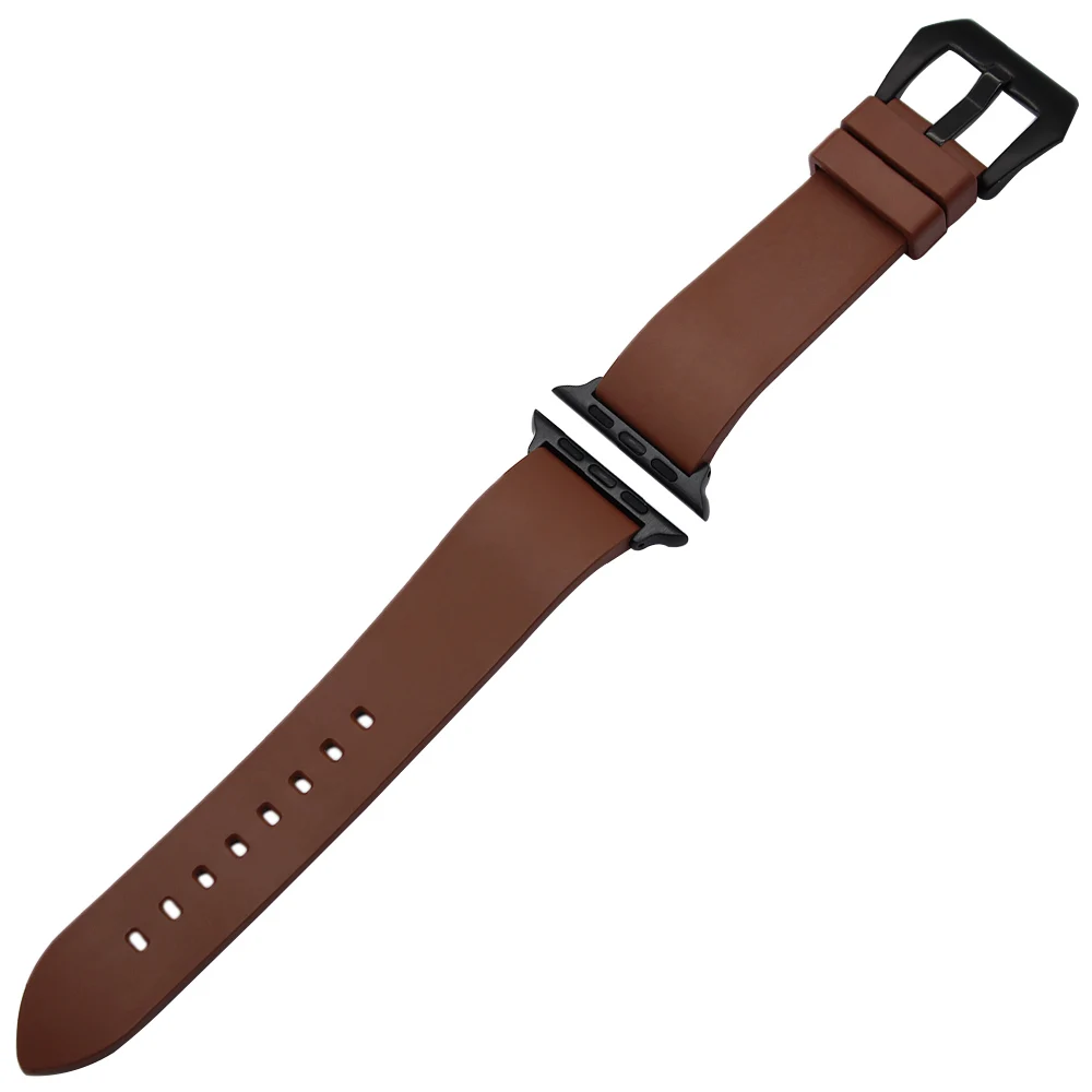 Ремешок резиновый оранжевый для iWatch Apple Watch SE 38 мм 40 42 44 Series 6 5 4 3 2 1| |