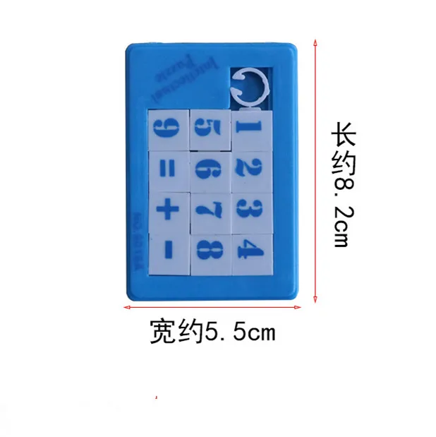1 шт. Классическая детская пластиковая 9 сетка скользящая трехмерная Мобильная головоломка-головоломка детская игрушка