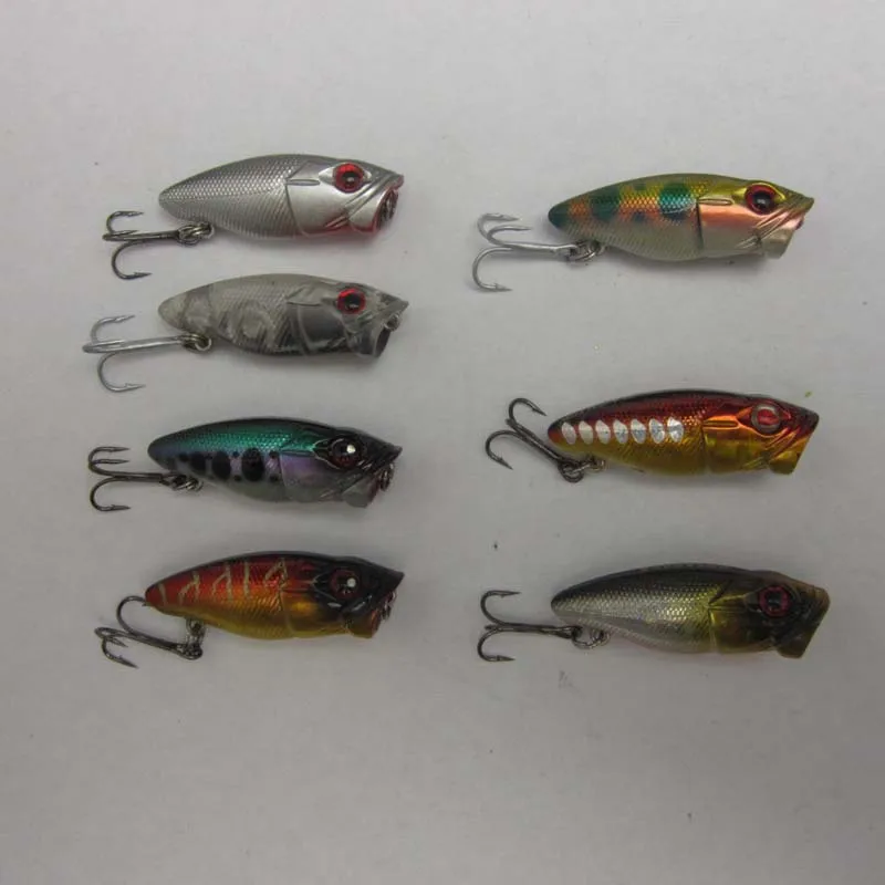 BassLegend 1x Fishing Topwater Surface Wobbler Baby Popper Mini Pop
