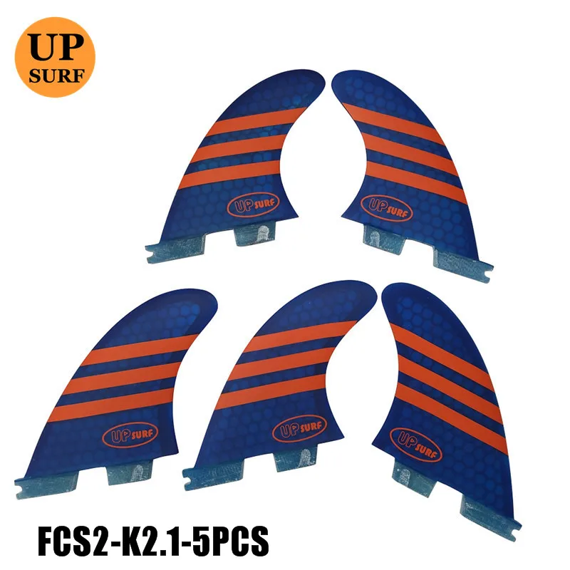 

FCS2 k2.1 Fins FCS II fin Orange/blue Honeycomb Fin SUP Surf Board Fin