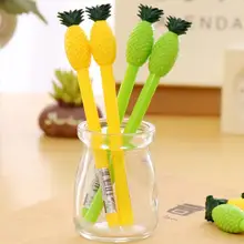 48 шт./лот 0,38 мм черные чернила креативные канцелярские ананас гелевая ручка унисекс офисные школьные вечерние подарочные шариковые ручки