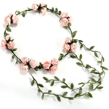 HTHL-3flower/банкет! Sele повязка на голову аксессуары для волос для свадьбы Четыре Лал Свадебный веночек повязка на голову с розой
