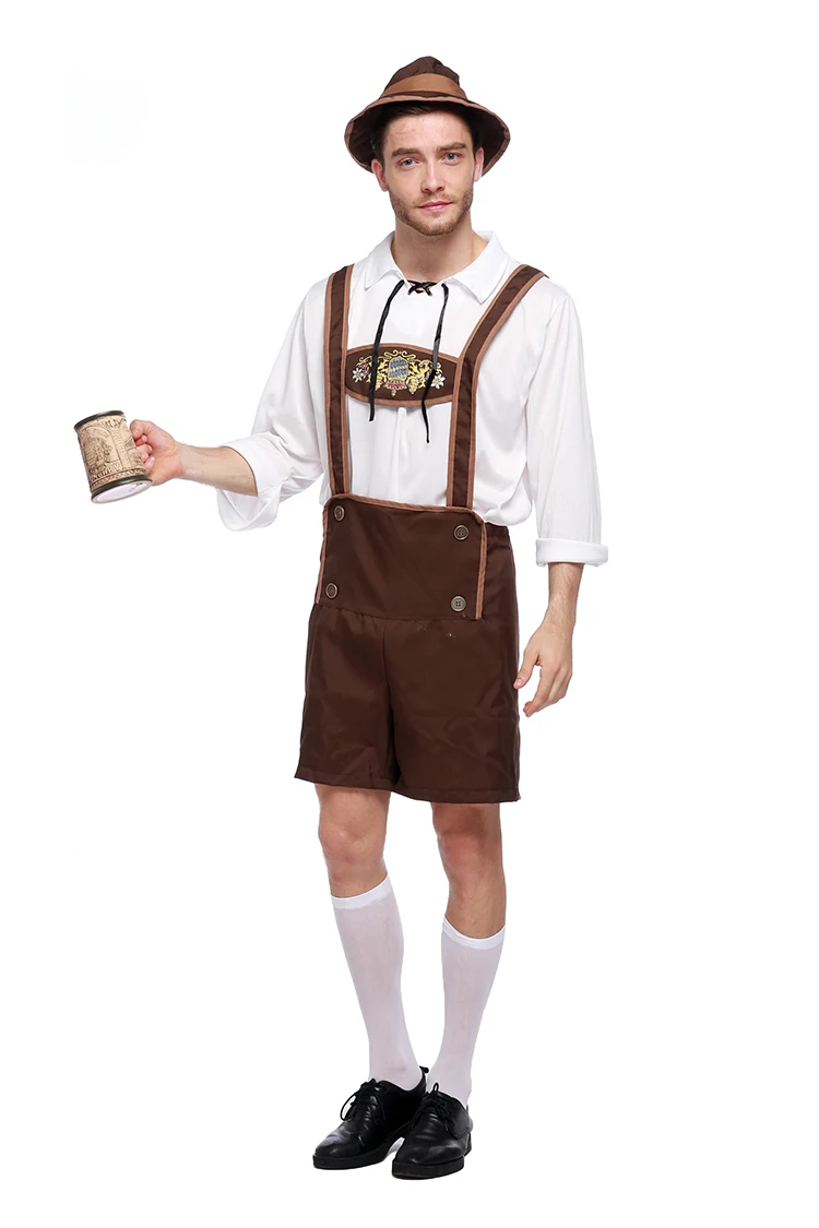 Горячее пиво oktoberfest костюм немецкое пиво фестиваль костюм Взрослый мужской Хэллоуин Карнавал пиво костюмы для косплея