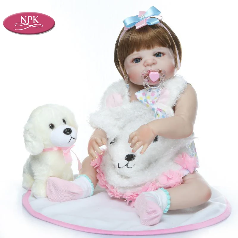

NPK Reborn Baby Doll Full Silicone Body Lifelike Princess Girl Bonecas Bebes Realistic Newborn Babies Fashion Doll Bathe Toys