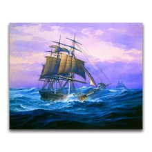 Пользовательские алмазов картина парусник морской пейзаж Кошки вышивка крестиком Санта-Клауса дар home decor diy pintura стразами ponto cruz фильмы