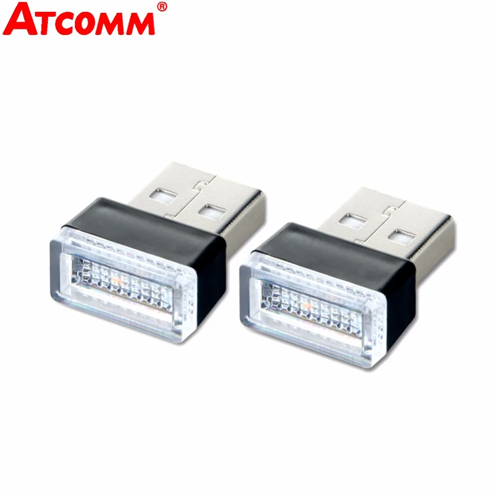 СВЕТОДИОДНЫЙ Автомобильный USB светильник ATcomm автомобильная атмосферная лампа 5 В