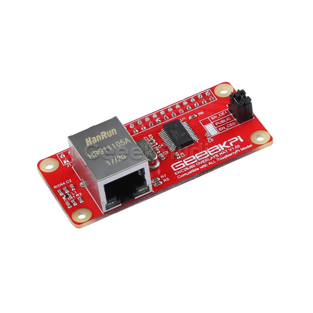 Сетевой адаптер Enc28j60 для Raspberry Pi 4B ( 4 модели B ) / Zero|Аксессуары демонстрационных