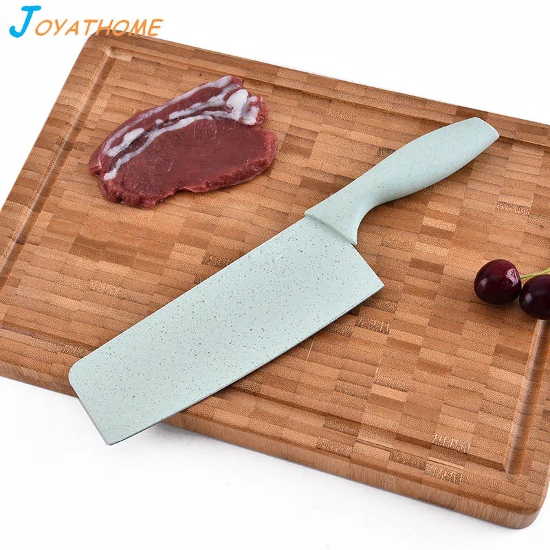 Joyathome 5 шт./компл. пшеничная соломенная ручка кухонный нож из нержавеющей стали