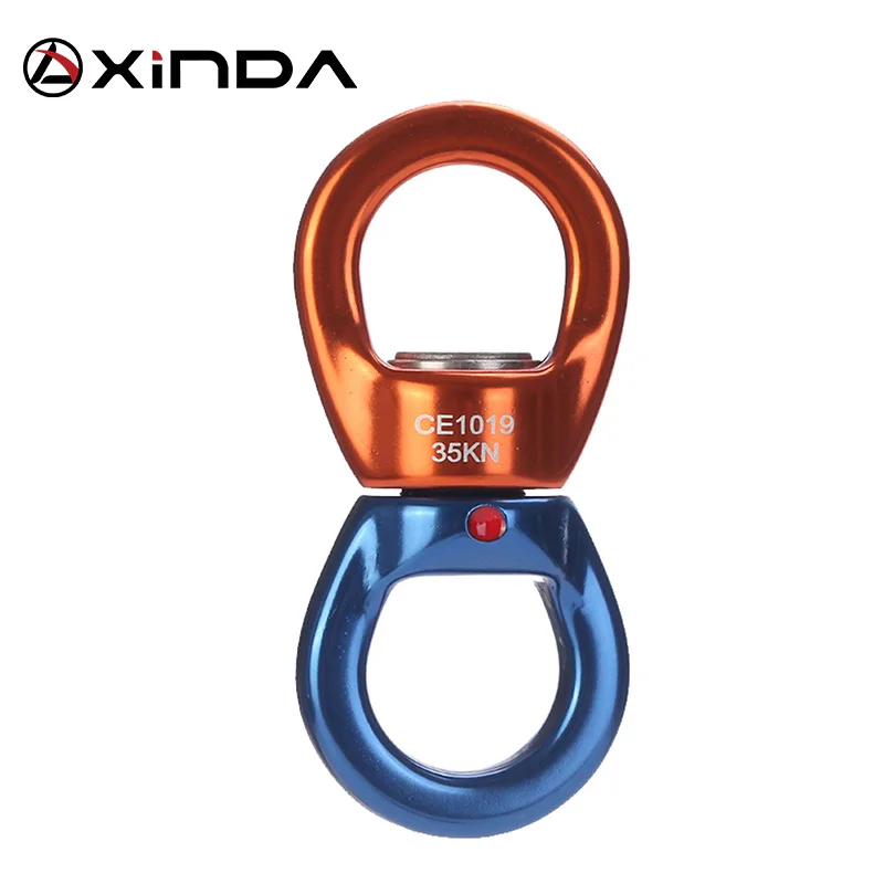 XINDA Профессиональные Открытый скалолазание Универсальный каблук крепления устройства поворотный разъем высотные топ Йога Универсальный кольцо