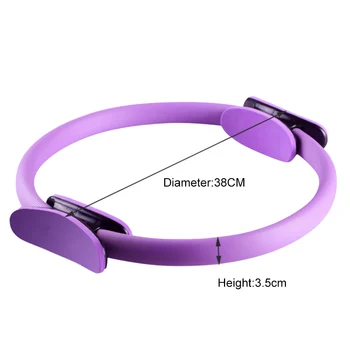 

Portable Dual Grip Yoga Pilates Ring Yoga Circle Muscles Bodybuilding Exercise Indoor Pilates Ring Fitness Tool Dropship