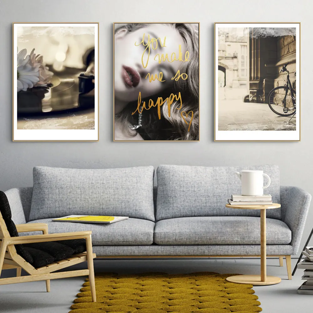 Vintage Flower Wall Art Paintings For Living Room Wall Posters and Prints Landscape Home Decoration Wall Prints Decor Unframed