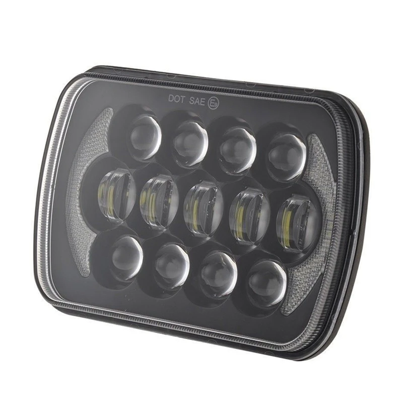 7x6 дюймов 5x7 дюймов 85 Вт светодиодный проектор фары Halo Hi-Lo луч для Jeep Cherokee XJ