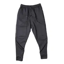 Большого размера корейский вариант Маленькие ноги, галифе индивидуальность Универсальный черный эластичный пояс мужские брюки/M-3XL