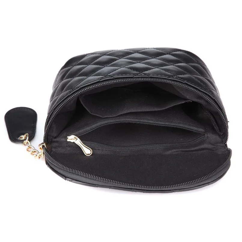 Mihaivina Модные женские кожаные поясные сумки винтажные поясные повседневные сумки высокого качества женские поясные сумки кошелек черный