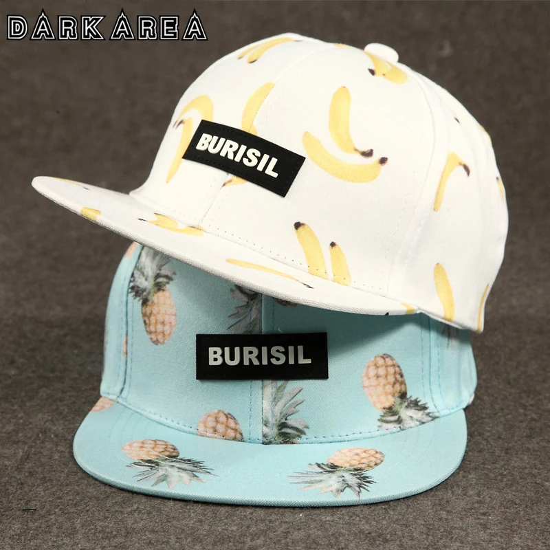 

DARKAREA Fashion Fruit Pattern Snapback Caps Parent-child Hat Children Baseball Caps For Boys Girls Sun Hip Hop Caps Summer Hat