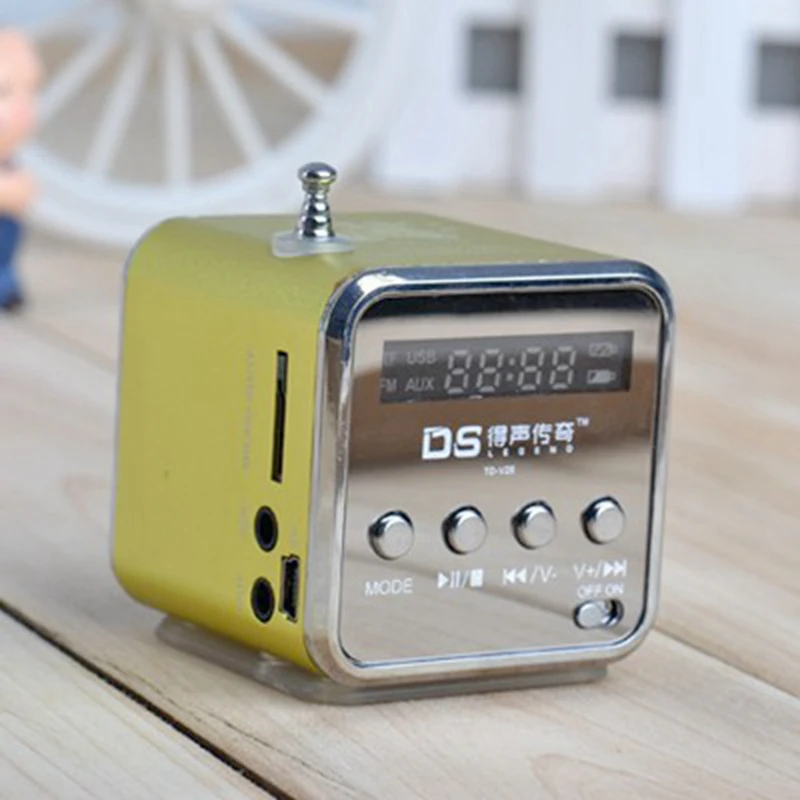 MLLSE Portable Mini Stereo Super Bass MP3 Speaker SD TF USB FM Radio Music Player TDV26 Inserted UDisk Card Speaker Radio Player MLLSE Portable Mini Stereo Super Bass MP3 Speaker SD TF USB FM Radio Music Player TDV26 Inserted UDisk Card Speaker Radio Player