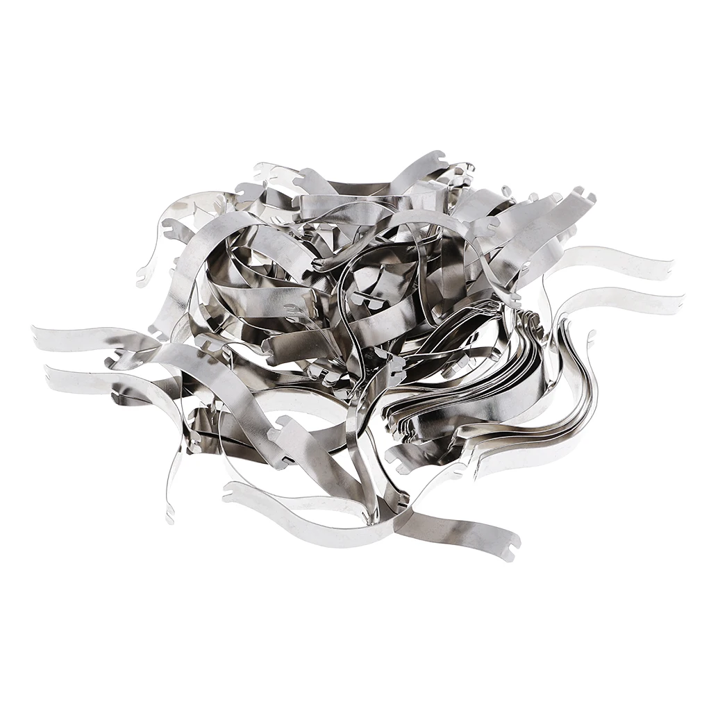 100Pcs Wholesale Spring Clips Metal Aluminum Picture Frame Hardware for Frame Molding 85x9mm