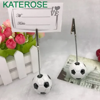 

80PCS Football Design Place Card Holder Soccer Themed Wedding Table Number Memo Card Holders