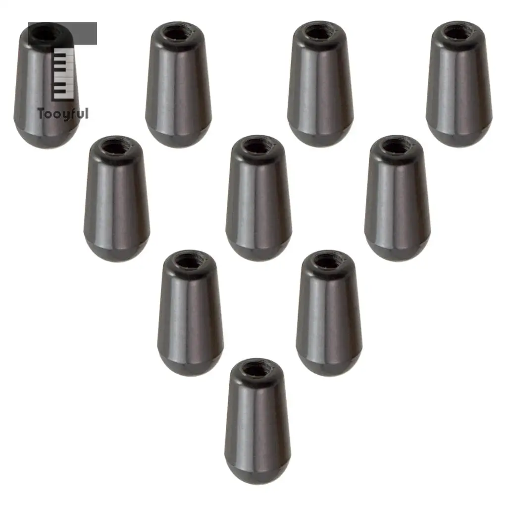 1 Set Brass Dome Knobs Screw Type+3 Way Toggle Switch Knobs Tips for LP Electric Guitar Parts