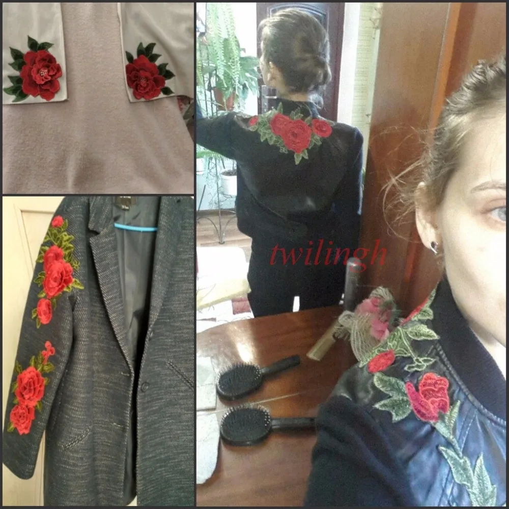 Twilingh вышитая аппликация пришить патчи Одежда наклейки Кружева цветок аппликация бренд патч