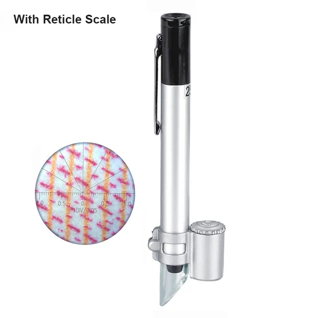 Solid Metal PM13010311 Includes Pen Light and Reticle Eyepiece BoliOptics 50X Portable Handheld Field Measuring Inspection Stand Shop Microscope Solid Metal PM13010311 Includes Pen Light and Reticle Eyepiece BoliOptics 50X Portable Handheld Field Measuring Inspection Stand Shop Microscope