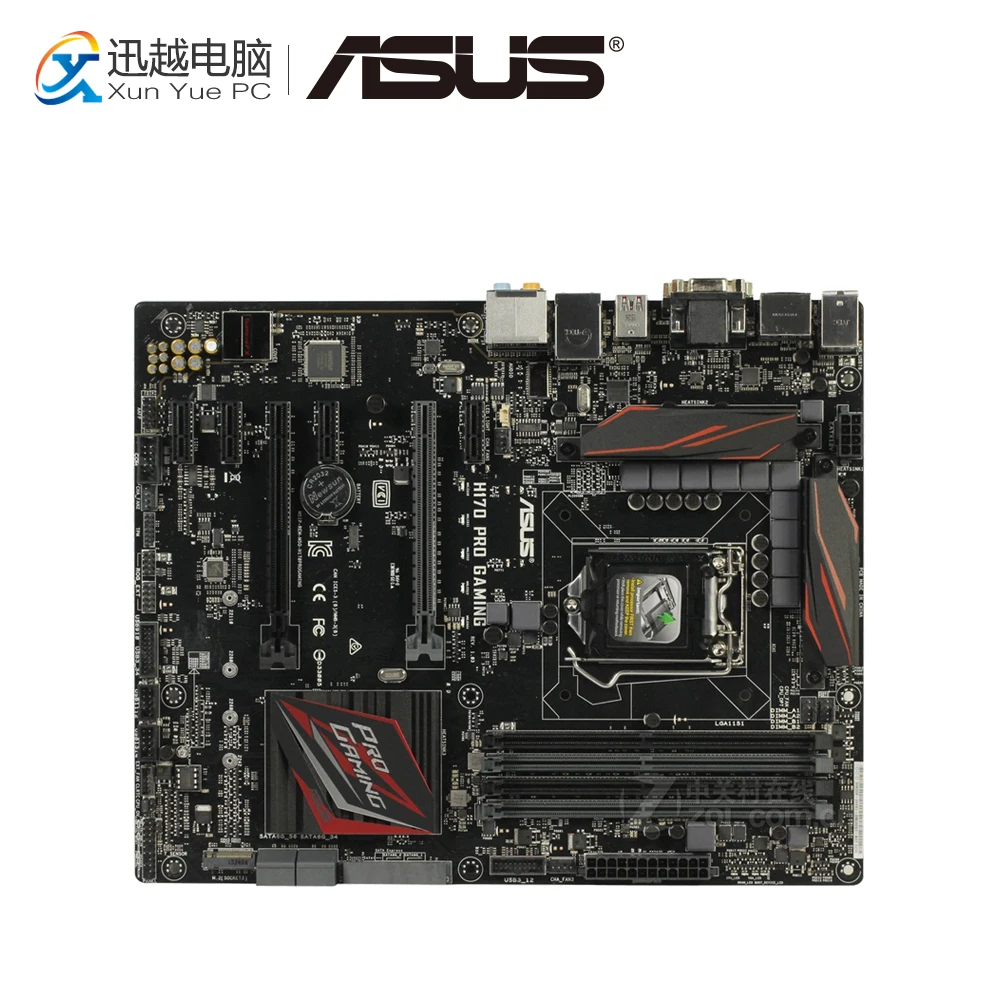 Asus H170 PRO игровая настольная материнская плата B170 розетка LGA 1151 для Core i7 i5 i3 DDR4 64G USB3.0