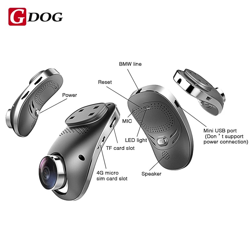 G dogt1 4 г dashcam Android GPS ADAS тире камеры двойной объектив Камара automovil Ночное видение auto