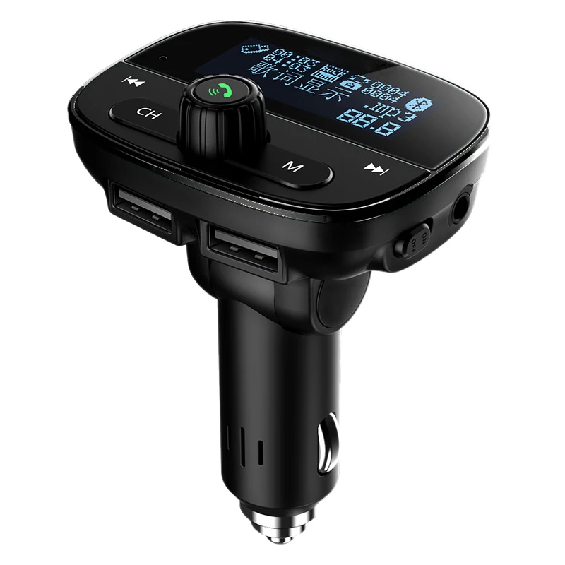 Fm-передатчик, Автомобильный MP3-плеер, Многофункциональный Bluetooth 4,2, Usb Автомобильный дисплей, цветной экран, лирика, громкая связь, аудио 3.4A, быстрая