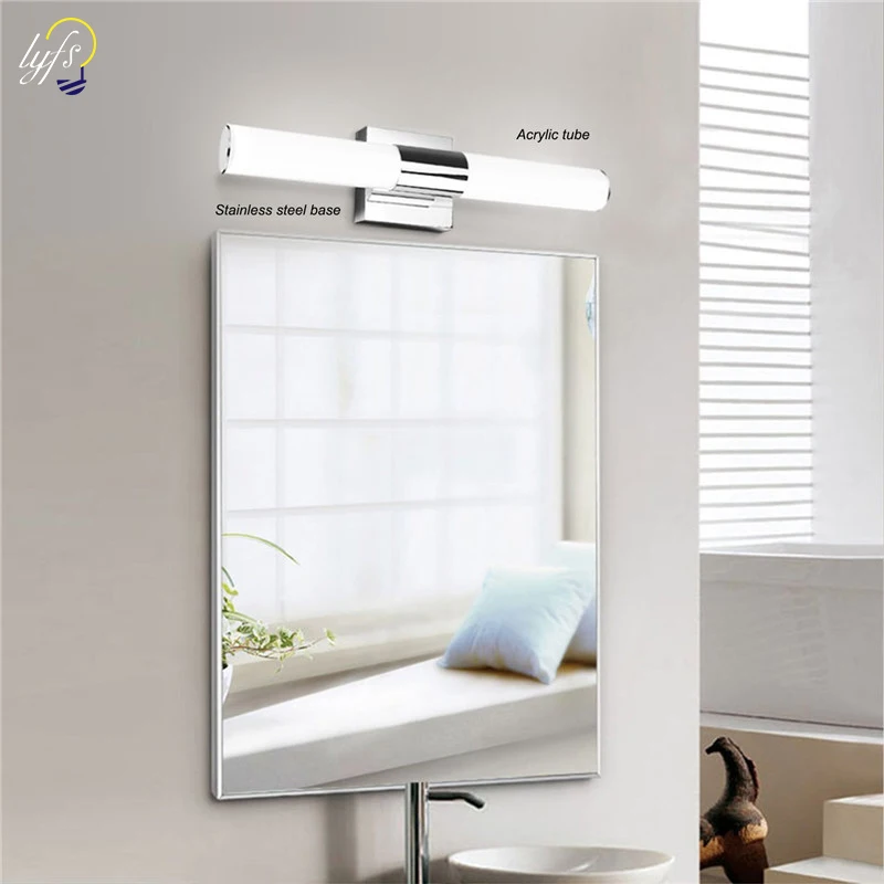 Lyfs lampada led مرآة ضوء الحائط وسيس LED الحمام الغرور الماكياج أضواء الجدار مرآة الجبهة مصباح AC85-260V