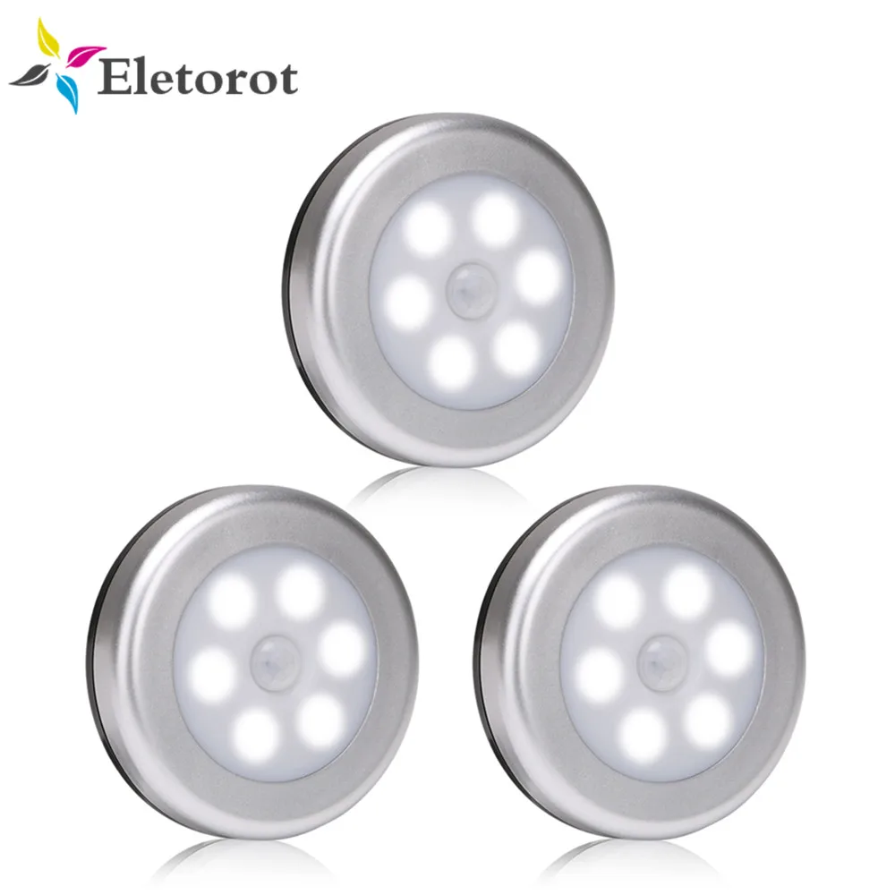 

3-Packs LED Cabinet Light IR Infrared Motion Detector Sensor Closet Night Lamp Induction Wardrobe Corridor Step Garage Light
