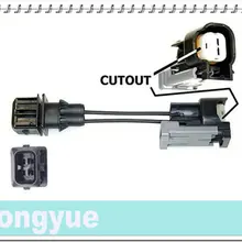 2 шт. топлива адаптер инжектора EV6 для EV1 принимает короткие форсунки 8 см провода
