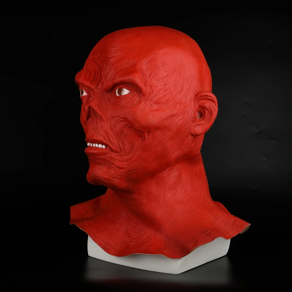 Star Wars Horror Full Head Masquerade Red Skull Hood Latex Mask Halloween Cosplay Zombie Mask New (4)