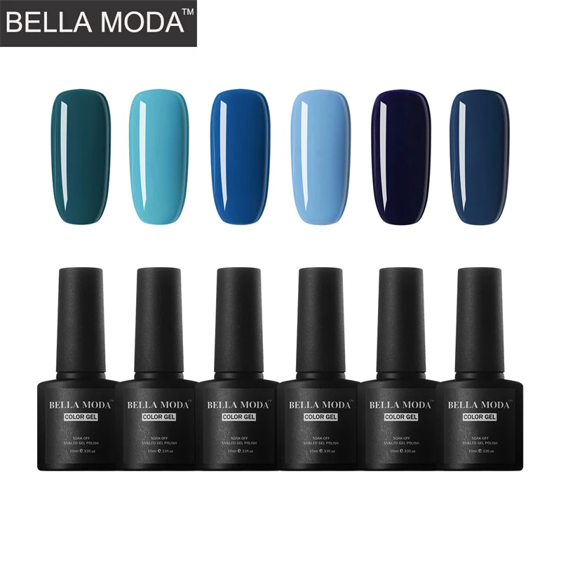Белла MODA 10 мл 6 шт./лот замочить от УФ-светодио дный гель для ногтей UV гель Лаки лак для ногтей - Цвет: BM-BB-009