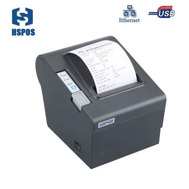 High Speed Ethernet Thermal Bill Receipt Printer With Auto