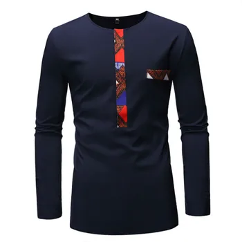 

Men fashion African design casual long sleeve shirt men dress shirt mens shirts casual plus size harujuku shirt