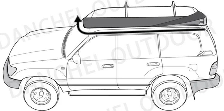 Тент с лисьим крылом, 4 стороны, боковой автомобильный тент, 2 м, тент на крышу, радиус 2 м, 2,5 м, 3 м