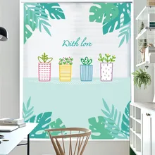 Растительный Узор Электростатическая пленка «замороженное стекло» гостиная детская комната спальня ванная комната балконные раздвижные двери оконная пленка