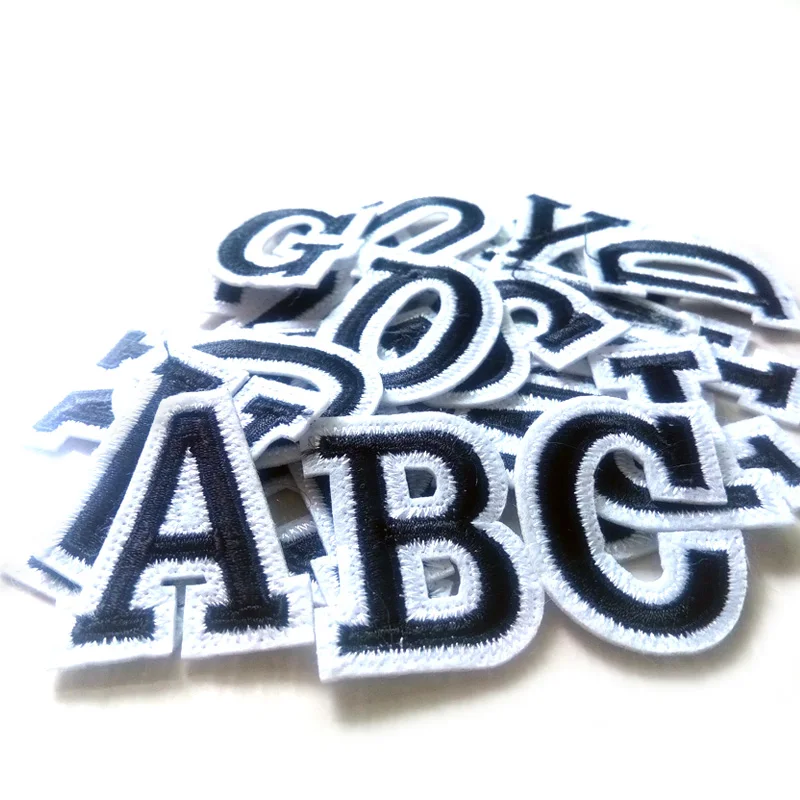 26 English Letters Patches Embroidered Patch School Uniform Number