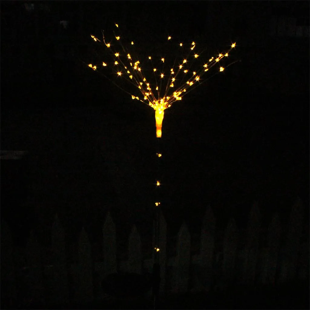 Садовая лампа 2 шт. 100-led Diy Форма фейерверк дерево солнечный светильник для газона дорожка Солнечный садовый светильник Luz Солнечный Led Para наружный Solaire