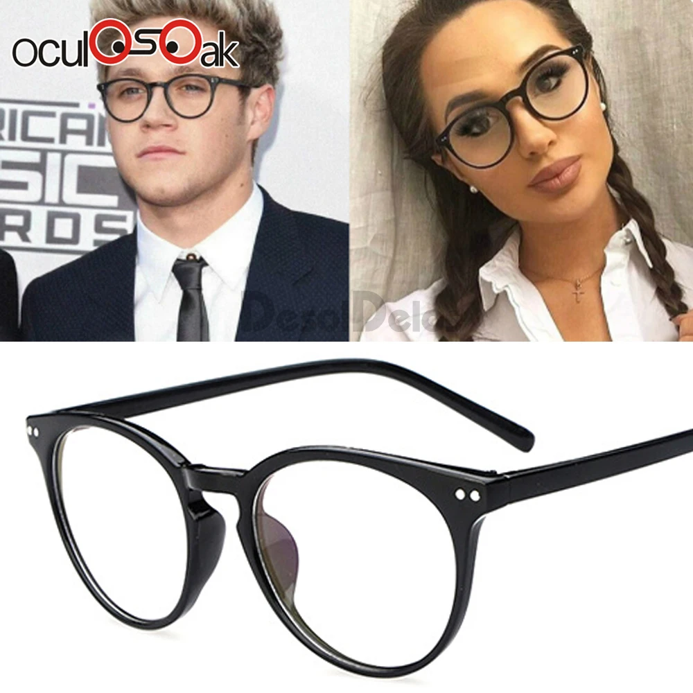 

2019 New Fashion Retro men's glasses frame plain women's eyeglasses spectacle female eyewear oculos de grau masculino