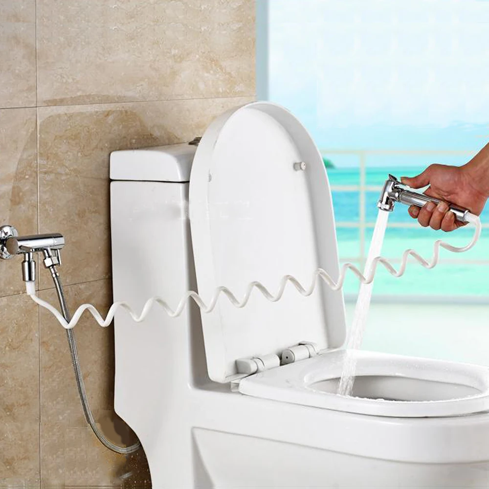 ABS + Copper Spring Type Retractable Flexible Hose For Shower Headin