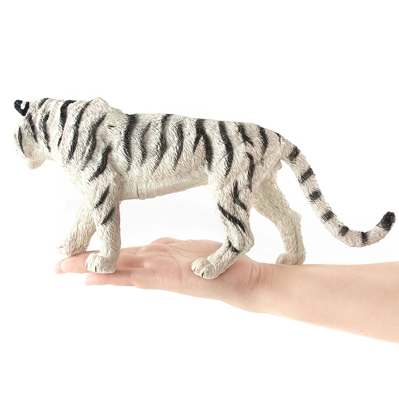 NEW * AAA WHITE TIGER Solid plastic durable toy figure WILD ZOO ANIMAL 