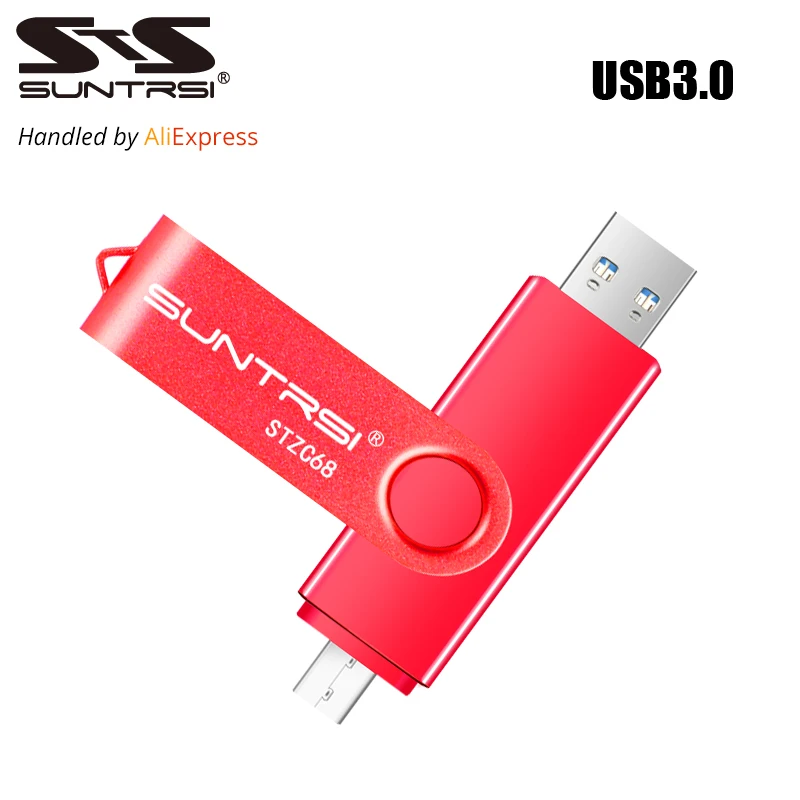 Suntrsi USB Flash Drive OTG USB 3.0 Внешний Накопитель Флешки 16 ГБ 32 ГБ USB Stick Высокая Скорость флэш-Накопитель для Android USB Flash