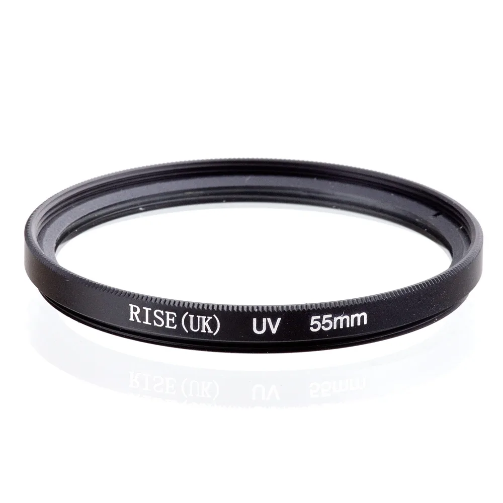Filtre de Protection de lentille de Filtre UV Ultra-Violet pour Canon pour Nikon Filtre de Verre Optique dappareil Photo Universel Noir 55mm 