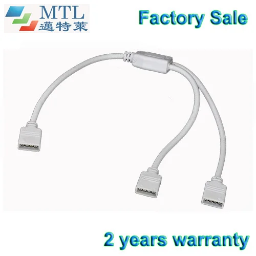 

RGB 4 pin splitter cable 1 way to 2 ways pin header connector, 50 pcs/lot, for RGB LED strip 10mm PCB, factory wholesale